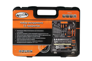 Набор инструмента 56 предметов 1/2"-1/4" "Standart" АвтоДело (39856)