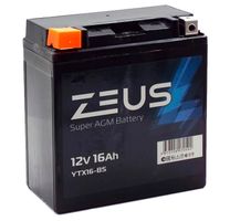 АКБ 6МТС-16 Zeus Super AGM п.п.L+ 16a/h (YTX16-BS)