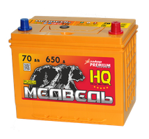 АКБ Медведь Silver о.п.R+ 70a/h Азия B13(нижн.кр) 85D26L